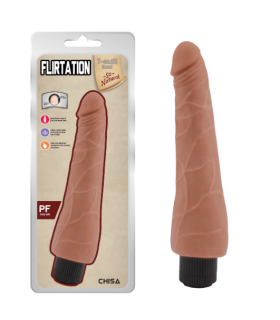 Реалистичный вибратор гигантский Chisa коричневый, 24 х 5.5 см - No Taboo