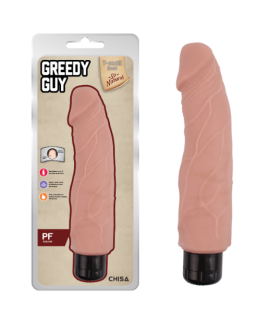 Вибратор из киберкожи Chisa Greedy Guy Flesh, реалистичный, 20 см х 5.5 см - No Taboo