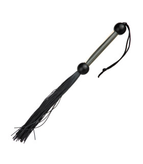 Плетка черная силикон с шариками - No Taboo