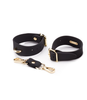 Поножи силиконовые с золотыми пряжками - No Taboo