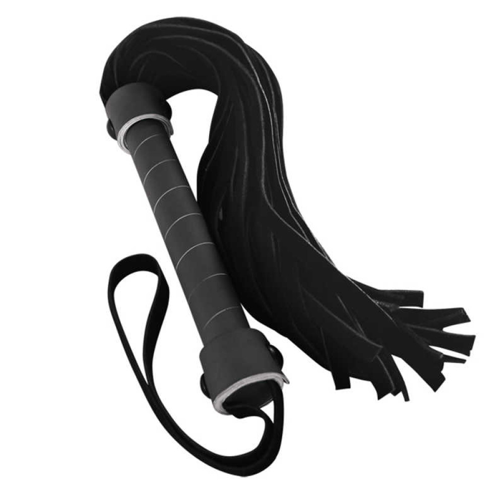 Плеть с витой рукоятью, черная (40805), zoom