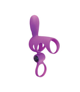 Насадка с вибрацией и эрекционным кольцом - No Taboo