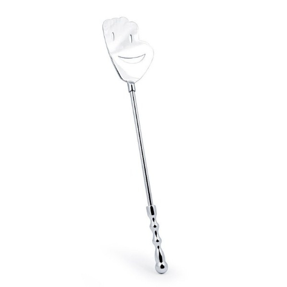 Стек металевий IDEA SM у формі долоньки, сріблястий, 43 см (37095), zoom