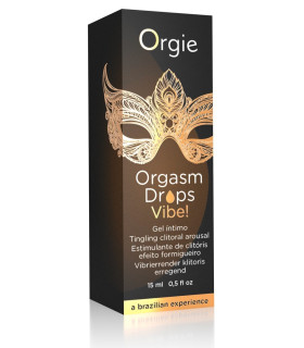 Клиторальные капельки с вибрацией Orgie Orgasm Drops Vibe, 15 мл - No Taboo
