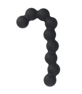 Анальні намиста силіконові, чорного кольору, 13.1 см - No Taboo