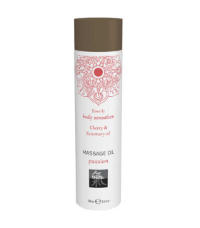 Масажна олійка HOT Passion з ароматом вишні і розмарину, 100 мл - No Taboo