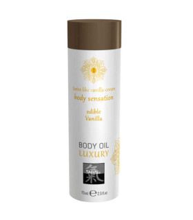 Масажна олійка їстівна HOT Body Oil Luxury зі смаком ванілі, 75 мл - No Taboo