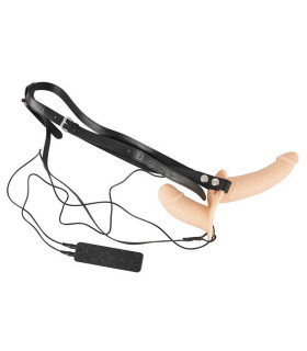 Двойной страпон с вибрацией Vibration Strap-On Duo - No Taboo