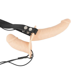 Двойной страпон с вибрацией Vibration Strap-On Duo - No Taboo