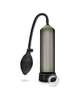 Вакуумная помпа механическая Blush Performance с грушей, черная, 24.1 х 5.7 см - No Taboo