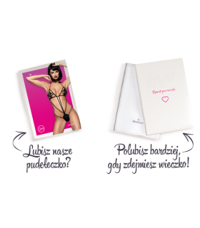 Сексуальное боди с кружевами в области груди, S/M - No Taboo