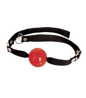 Гумовий кляп-кулька, червоний - No Taboo