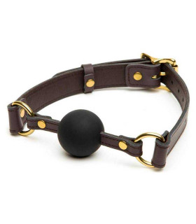 Кляп шкіра Лондон COCO DE MER-BROWN - No Taboo