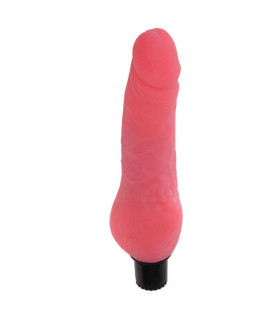 Вибратор реалистик из киберкожи, розовый, 23.8 см, диаметр - 4 - No Taboo