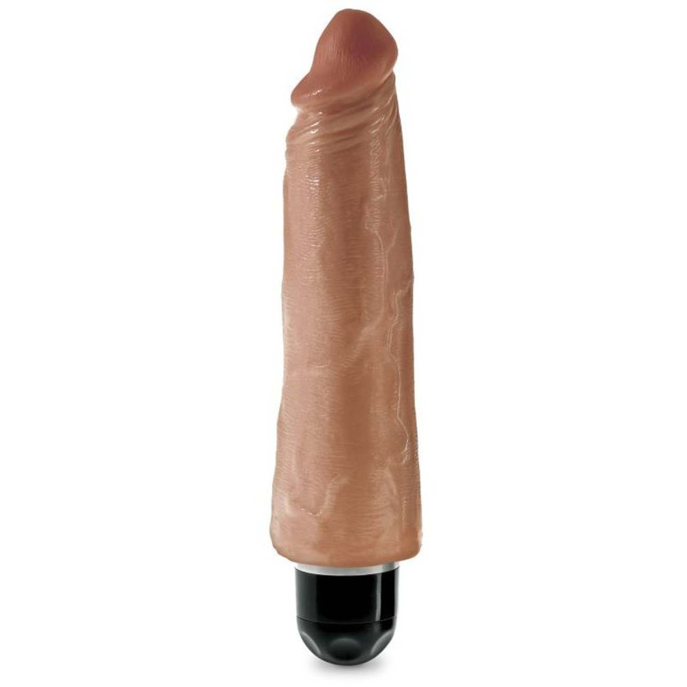 Вибратор KING COCK 8 VIBRATING STIFFY TAN (33431), zoom