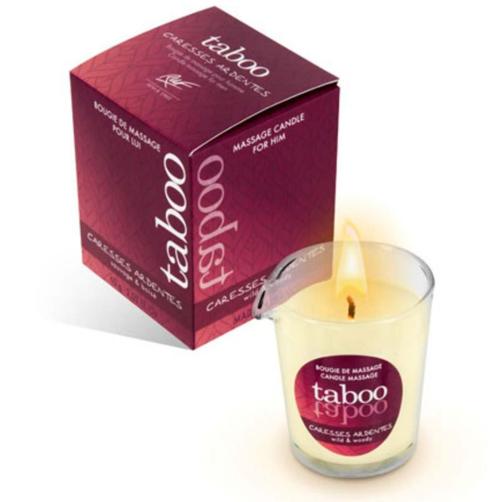 Массажная свеча RUF, 60 г, Taboo Candle Fiery Caresses с ароматом папоротника (33214), zoom