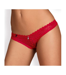 Сексуальні стрінги з візерунком, червоні L / XL - No Taboo