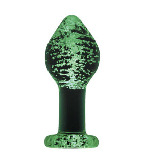 Анальна пробка прозора скло FIREFLY GLASS PLUG large CLEAR - No Taboo