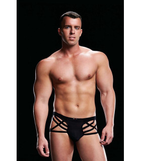 Мужские cтринги черный ремешок L/XL - No Taboo