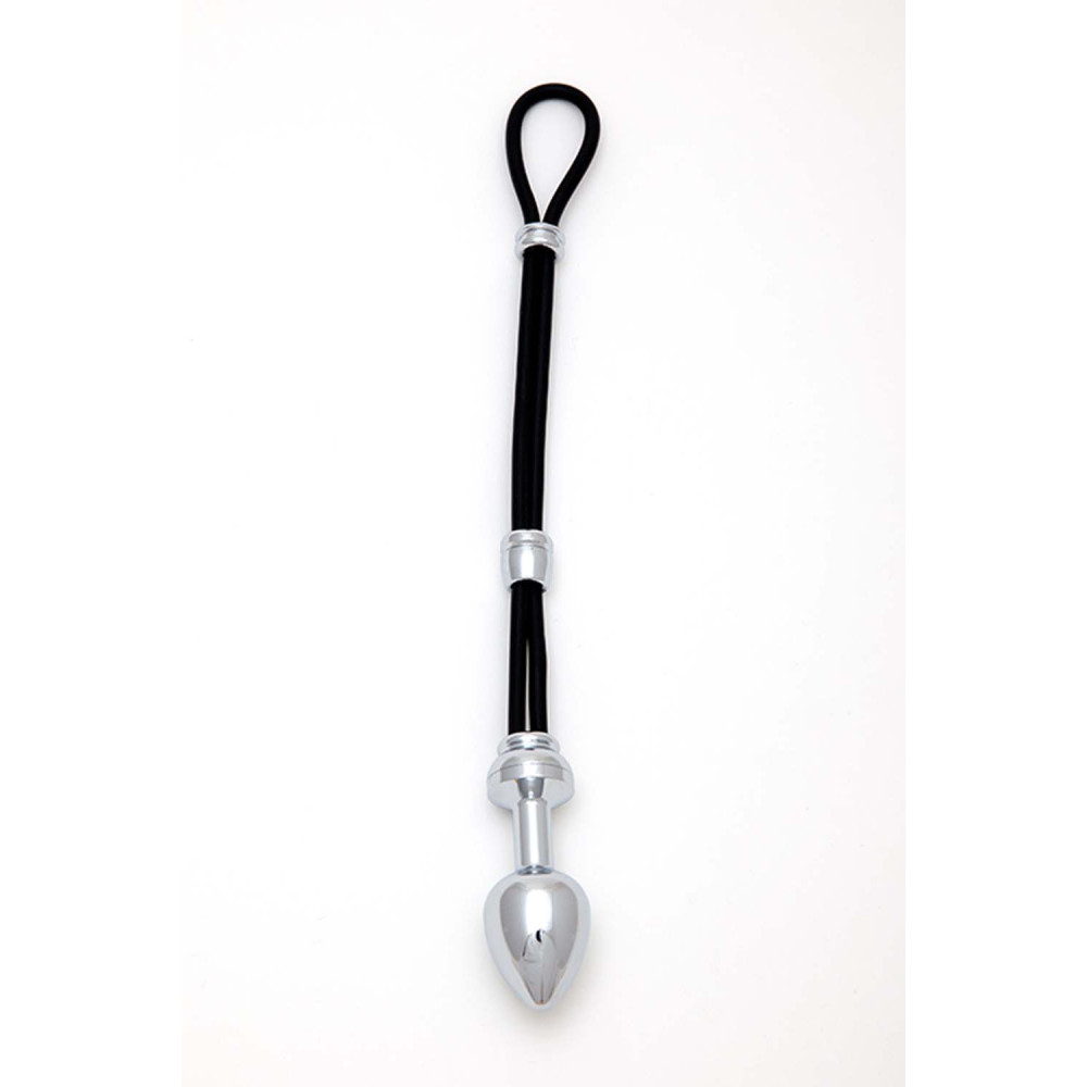 Анальная пробка с эрекционным кольцом COCK GRIP PLUG SMALL CHROME (33736), zoom