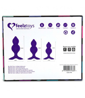 Анальная пробка маленькая фиолетовая Feelztoys - BIBI TWIN BUTT PLUGBIBI TWIN BUTT PLUG - No Taboo