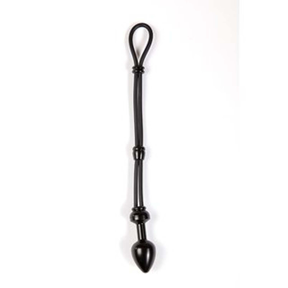 Анальна пробка з ерекційним кільцем COCK GRIP PLUG SMALL BLACK (33754), zoom