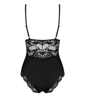 Секси боди с кружевом, чёрное L/XL - No Taboo