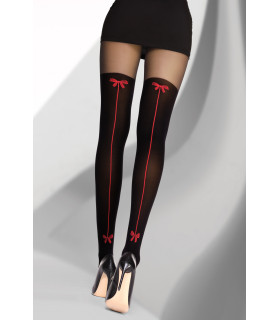 Сексуальные колготки имитация чулок Livia Corsetti Amita 40 den 4 - No Taboo