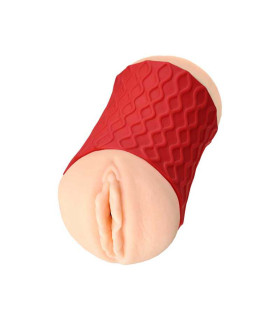 Мастурбатор двосторонній Вагіна і анус Nadin, TPR, тілесний, 14,5 см - No Taboo