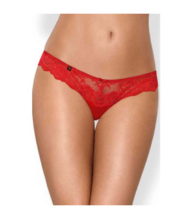 Эротические стринги красные с кружевом L/XL - No Taboo