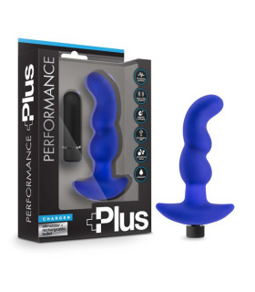 Масажер простати з перезаряджається вибропулей синій PERFORMANCE INDIGO - No Taboo
