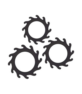 Набір з трьох ерекційних кілець чорного кольору - No Taboo