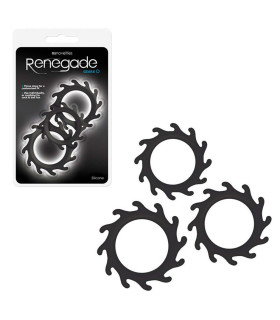 Набір з трьох ерекційних кілець чорного кольору - No Taboo