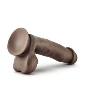 Фаллоимитатор реалистичный Blush, на присоске, коричневый, 17 х 3.8 см - No Taboo