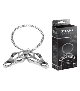 Зажимы для сосков (клевер) из металла на цепочке - No Taboo