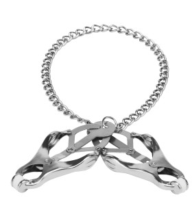 Зажимы для сосков (клевер) из металла на цепочке - No Taboo