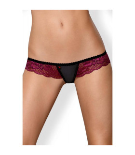 Эротические стринги с кружевной и широкой резинкой L/XL - No Taboo