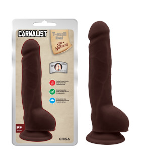 Фаллоимитатор с хребтом из киберкожи 23,5 см диаметр 4,2 см. - No Taboo