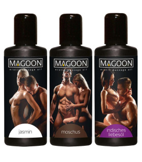 Набір масажних масел-Magoon Massage-le Set, 3 флакони по 50 мл - No Taboo