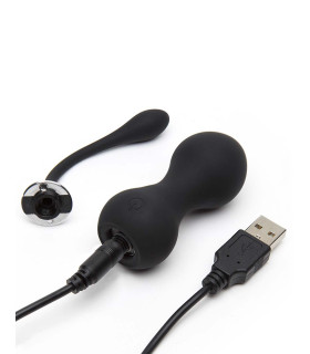 Вагінальні кульки Кегеля Relentless Vibration з вібрацією і пультом 40гр Fifty Shades Of Grey - No Taboo