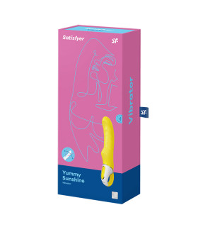 Вибратор Satisfyer Yummy Sunshine с кольцом, желтый, 22.5 х 4.1 см - No Taboo