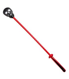 Стек в виде черепа IDEA SM из искусственной кожи, красно-чёрный, 61 см - No Taboo