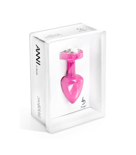 Анальная бижутерия из алюминия с камнем в виде сердца - No Taboo