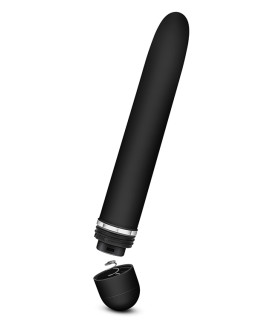 Вибратор классический, мультискоростной, пластик, черный, 17,7 см - No Taboo