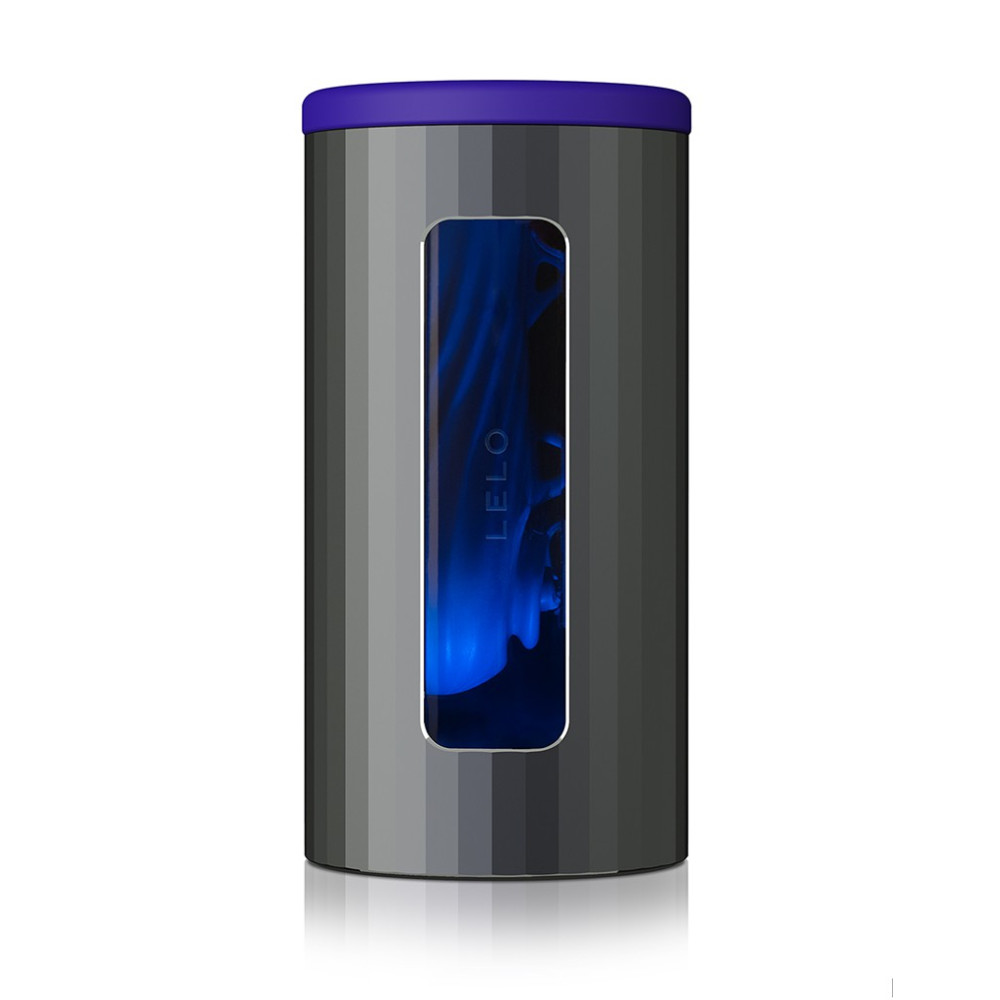 Мастурбатор смарт LELO F1S V2, з вібрацією і пульсацією, чорно-синій (42071), zoom