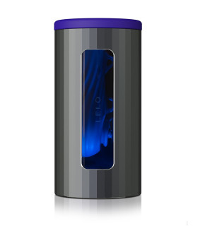 Мастурбатор смарт LELO F1S V2, з вібрацією і пульсацією, чорно-синій - No Taboo