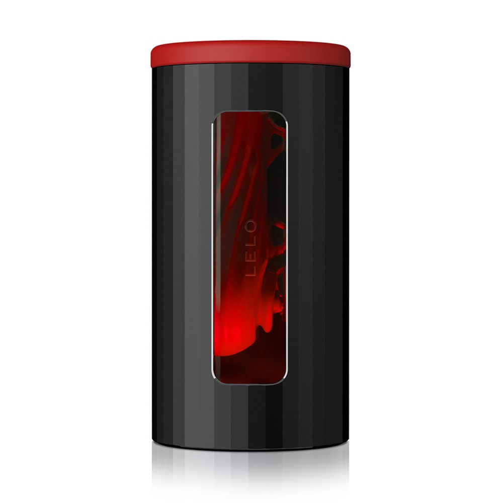 Мастурбатор смарт LELO F1S V2, с вибрацией и пульсацией, черно-красный (42072), zoom