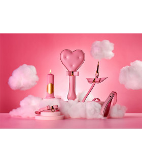 Подарочный набор БДСМ от Upko, итальянская кожа, розовый - No Taboo