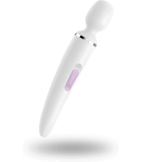 Вибратор-микрофон Satisfyer Wand-er Woman белый, 34 х 7.8 см - No Taboo