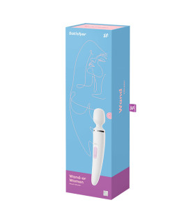 Вибратор-микрофон Satisfyer Wand-er Woman белый, 34 х 7.8 см - No Taboo